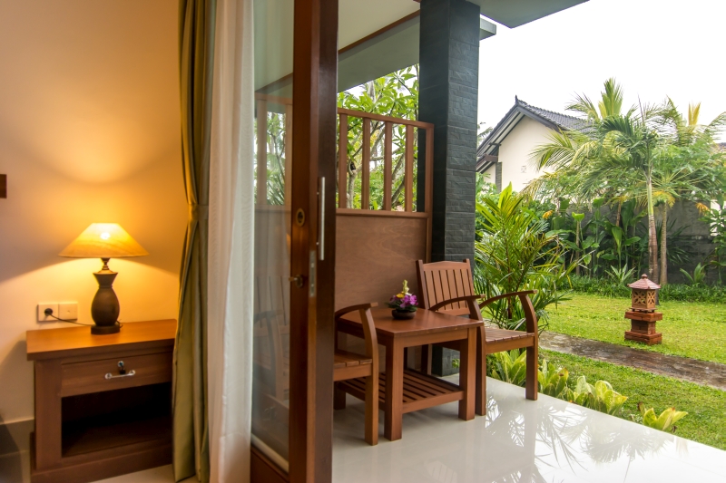 Hotel room with balcony