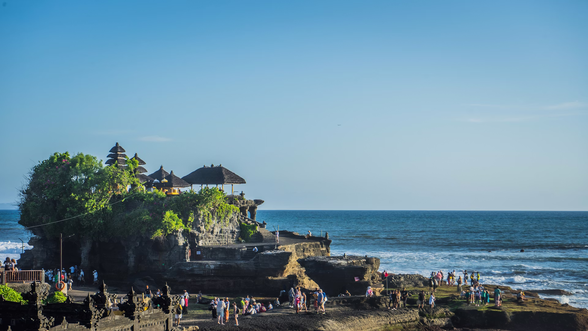 Tanah Lot Temple at sunset